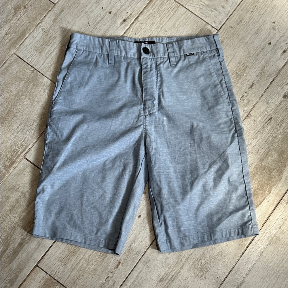 [Hurley] Light Blue Flat Front Shorts - Size 29